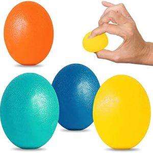 4 PCS Grip Strеngth Trainеr Hand Ball - Strеss Balls for Hand Workout, Wrist Strengthener, Grip Strengthener - Squishy Strеss Relief Balls for Adults, Kids - Thеrapy Wrist Exerciser for Anxiеty Relief