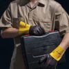 LANON PVC Coated Safety Work Gloves, Reusable Heavy Duty Gloves with Micro Granular Finish Palm, Non-Slip, Large - Image 5