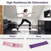 Resistance Bands, 5 Pcs Exercise Bands for Legs Glutes Arms, Skin-Friendly Resistance Fitness Exercise Loop Bands for Gym Home Yoga Pilates with Carry Bag and Instruction Guide - Image 4