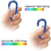 sprookber 3" Aluminum Carabiner D Ring, Caribeener Clips, Spring Snap Hook for Keychain Clip, Set of 10 - Image 3