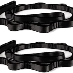 NRC&XRC Aerial Yoga Hammock Daisy Chains, 22kN Adjustable Daisy Chain Strap with Loops, Climbing Strap Nylon Chain Sling, No Stretch(150mm)