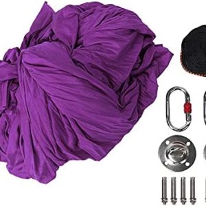 Aerial Yoga Swing, 23KN Maximum Loading Yoga Hammock Anti Slip Elastic Soft Nylon for Both Indoor and Outdoor Yoga Exercise