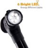Folding Walking Cane with LED Light by Ohuhu, Adjustable Canes and Walking Stick with Carrying Bag for Men and Women Sturdy and Lightweight Portable Folding Walking Cane for Fathers Mothers Gifts - Image 5