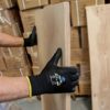 GlovBE 12 Pairs Grip All-Purpose Work Gloves with Latex Coated Palm, Black (Medium) - Image 3