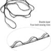 1.1M 7 Loops Aerial Yoga Hammock Extension Rope Belt Strap for Hammock Aerial Yoga Outdoor Camping Double-Layer High-Strength Polyester Chrysanthemum Rope (Orange) - Image 6