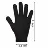 EXPER Men's Large Moisturizing Gloves with Gel Lining - Dry Hands Treatment Hydrating Cracked Hand Healing Gloves - Repair Rough, Chapped Skin Overnight (Black) - Image 2