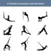 Yoga Strap for Stretching, Leg Stretcher Pilates Equipment for Home Gym, Back Bend Assist Trainer Waist Flexibility Workout Bands for Physical Therapy Ballet Dance Splits Gymnastics - Image 5