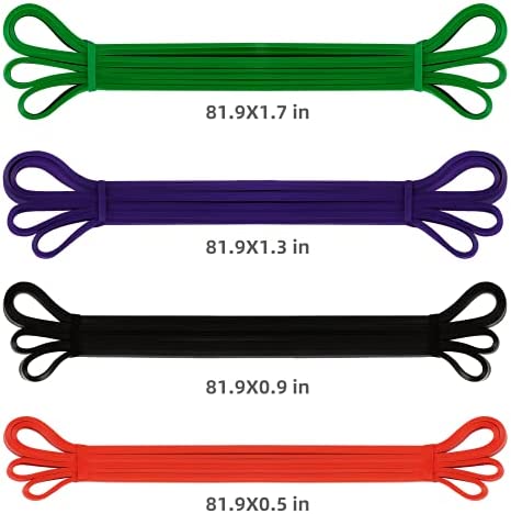 Pull Up Assist Band Heavy Duty Resistance Bands Set Workout Body Pull Up Bands Assistance Band for Powerlifting, Training, Stretching, Crossfit…… - Image 7