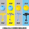Suertree Finger Exerciser and Hand Strengthener 10Lb 20Lb 40Lb 60Lb, Extensor Trainer Grip Stretcher Balls 4PCS, Finger Exerciser Ball for Climbing, Basketball, Hand Yoga - Image 2
