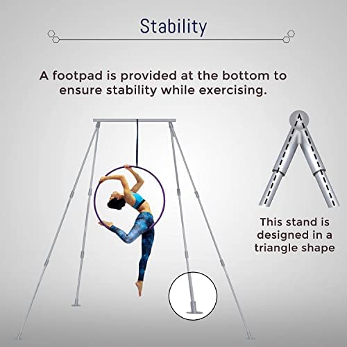 FEBTECH- Freestanding Yoga Stand - Support up to 550 LBs- Perfect Stand for Hooks, Hammocks, Silk, Lyra, Punching Bag - Image 4