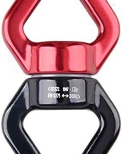 TRIWONDER Swing Swivel 30KN Micro Rotator Safety Rotational Device Hanging Accessory for Rock Climbing, Hanging Hammock, Web Tree Swing, Aerial Dance, Children's Swing Spinner Hanger
