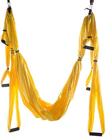 ROBDAE Aerial Yoga Swing Anti-Gravity Aerial Yoga Hang Parachute ClothYoga Studio Aerial Hammock Indoor for Air Yoga Inversion Exercises (Color : Purple, Size : 245x140cm) - Image 3