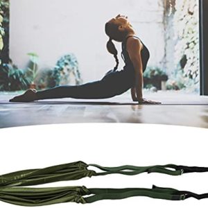 YTDTKJ Aerial Trapeze Yoga Swing,Split Leg Stretchable Training,Polyester Cotton Yoga Inversion Swing,Portable Elastic Aerial Hammock for Home