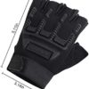 Kids Half Finger Cycling Gloves Mittens Breathable Non Slip Fingerless Bike Riding Gloves Shockproof Sports Training Gloves UV Protection Outdoor Skateboard Gloves for Boys Girls 6-10Y - Image 5