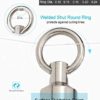 Facikono Saltwater Ball Bearing Swivel Set, Fishing Snap Swivels Heavy Duty Big Game Fishing Tackle Spinner Connector - Image 6