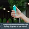 SABRE Pepper Gel with Flip Top, Maximum Strength, Snap Clip for Easy Carry & Fast Access,Finger Grip for More Accurate & Faster Aim, Supports RAINN, 25 Bursts, UV Marking Dye, Easy to Use Safety - Image 4