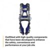 3M DBI-SALA Medium ExoFit NEX ConstructionFull Body Style Harness With Tech-Lite Aluminum Back D-Ring - Image 3