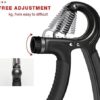 Grip Strength Trainer,Hand Grip Strengthener,Adjustable Hand Grips for Strength Training,Adjustable Resistance 11-132 lbs Forearm Exerciser for Muscle Building, black - Image 7