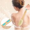 Metene Shower Brush with Soft and Stiff Bristles, Bath Dual-Sided Long Handle Back Scrubber Body Exfoliator for Wet or Dry Brushing - Image 3