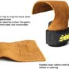 sulemier Weight Lifting Grips Non Slip Adjustable Leather Wrist Wrap Hooks Straps for Maximum Grip Support-Powerlifting, Deadlifts, Rows, Pull Ups for Men &Women Palm Protection with Padded Support - Image 3