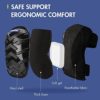 WORKPRO Knee Pads for Construction - Safety Kneepads with Ergonomic Gel Cushion and Foam Padding, Adjustable Buckle Straps and Durable Buttons, Ideal for Work Flooring Gardening - Image 3