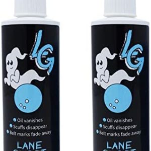 Lane Ghost Bowling Ball Cleaner Spray Kit - 2 Pack - USBC Approved - Oil, Scuff, and Belt Mark Cleaner - Restores Tack and Prolongs Lifespan of Ball