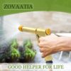 ZOVAATIA Garden Hose Nozzle 100% Heavy Duty Metal, Metal Nozzle & body Non-slip Ergonomic Grip, 4 Watering Patterns, High Pressure Metal Spray Gun for Watering Plants, Car Wash and Showering Dog - Image 7