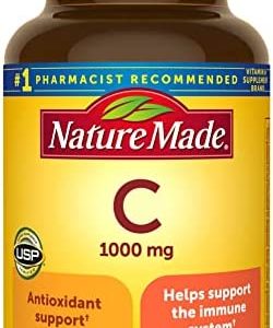 Nature Made Vitamin C 1000 mg, 100 Tablets, Helps Support the Immune System