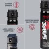 SABRE RED Pepper Spray – Advanced Police Strength OC Spray – Magnum Series, UV Marking Dye, Flip Top Safety and Twist Lock Options - Image 2