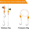 96pcs Fishing Pompano Rig Floats Kit Foam Fishing Floats Ball Beads Pompano Float Bottom Rig Surf Fishing Rigs for Saltwater Fishing - Image 5