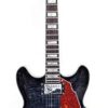 GROTE Jazz Electric Guitar Semi-Hollow Body Trapeze Tailpiece Bridge Guitar Gig Bag (Black) - Image 2