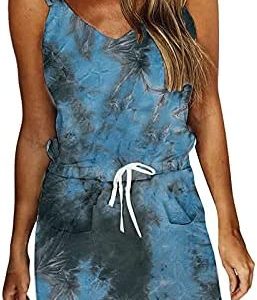 SARGEIST Women's Surplice Dress Bridal Dresses Off Shoulder White Linen Dresses Casual A Wedding Floral Dress Short