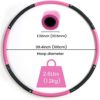Fiteroc Weighted Fitness Hula Hoop Adult Beginner - Weighted Hula Hoop for Adults - Detachable and Portable - Exercise Holahoop with Jump Rope, Resistance Band and Carry Bag - Image 2