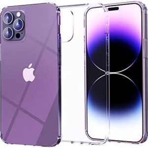 Starlesk Designed for iPhone 14 Pro Max Case Clear - Shockproof Protection with PC Back & TPU Bumpers - MagSafe Compatible - Non-Yellowing & Non-Slip Case iPhone 14 Pro Max