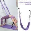 EXCEART 1 Set Aerial Yoga Hammock Flying Yoga Swing Pilates Aerial Silk Fabric Body Extending Strap Inversion Tool for Gym Home Fitness Violet - Image 6