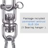 BeneLabel Swing Swivel with 2 Bearing, 360° Rotation, 770LB Capacity, Safest Rotational Device Hanging Accessory for Web Tree Swing, Aerial Dance, Children's Swing, Yoga Swing Sets - Image 4