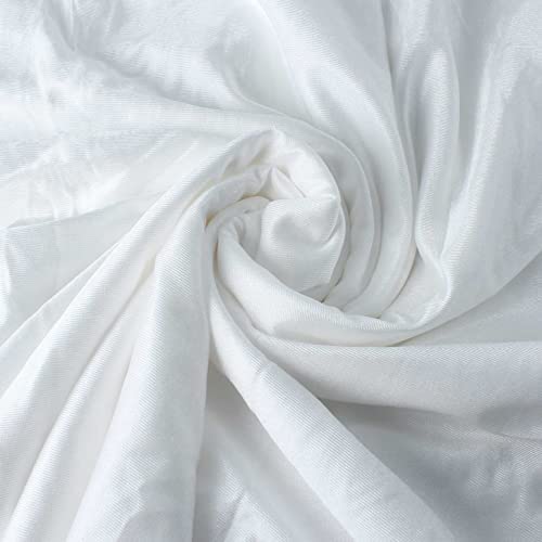 PFONB Aerial Yoga Hammock,Aerial Silks for Home,5.5 x 3 Yards,Silks Gymnastics,Antigravity Yoga,Improved Flexibility Core Strength with Hardware(White) - Image 4