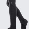 CRZ YOGA Women's Naked Feeling Yoga Leggings 32 Inches - High Waist Goddess Extra Long Ribbed Yoga Pants with Pockets - Image 4