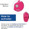 Mace Brand Pocket Pepper Spray and Alarm Combo (Neon Pink) – Accurate 10’ Powerful Pepper Spray with Flip Top Safety Cap, Includes Personal Alarm, Leaves UV Dye on Skin – Great for Self-Defense - Image 7