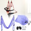 Generici Aerial Yoga Swing Set, 1.4‑1.5m / 4.6‑4.9ft, Yoga Hammock Trapeze Swing with Fixed Disk and Storage Bag, Trapeze Yoga Kit, Flying Yoga Inversion Tool for Indoor Home Fitness(Purple) - Image 3