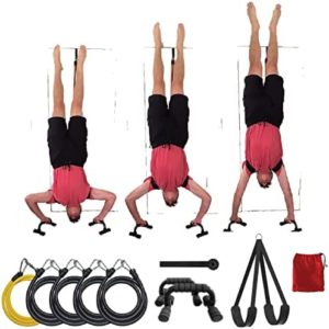 Atlas Shoulder Builder – Build Shoulder Strength and Mass at Home with Calisthenics Exercises - Assisted Handstand Pushups, Handstands, One Arm Pushups, Pushups and Face Pulls