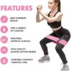 CFX Resistance Bands Set, Exercise Bands with Non-Slip Design for Hips & Glutes, 3 Levels Workout Bands for Women and Men, Booty Bands for Home Fitness, Yoga, Pilates - Image 2