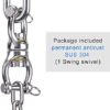 Dolibest SUS304 Silent Bearing Swing Swivel, Tire Swing Swivel with 2 Removeable Buckle for Web Tree Swing, Aerial Dance, Swing Yoga Swing Sets, 770LB Capacity - Image 5