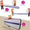 WelandFun Air Mat Tumble Track 10ft/13ft/16ft/20ft Inflatable Gymnastics Tumbling Mat 4/6/8 inchs Thickness Mats for Home Use/Gym/Yoga/Training/Cheerleading/Outdoor/Beach/Park wih Electric Air Pump - Image 6