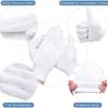 20 Pcs Moisturizing Gloves for Dry Hands Overnight, Selizo 10 Pairs White Cotton Gloves for Women Eczema, Hand Moisturizer Sleeping Spa Gloves for Dry Hands Eczema - Image 2