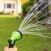 Signature Garden Heavy-Duty Water Hose Spray Nozzle - Comfort-Grip Hose Attachment - 8 Different Spray Patterns - Garden Hose Nozzle for Watering Lawns & Gardens, Washing Cars & Pets (Green) - Image 5