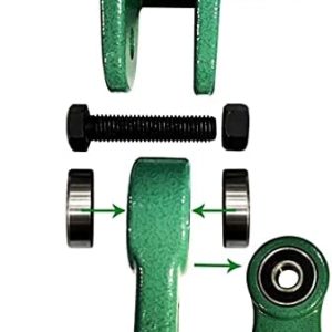 ABUSA Heavy Duty Green Swing Hangers Screws Bolts Included Over 5000 lb Capacity Playground Porch Yoga Seat Trapeze Wooden Sets Indoor Outdoor 2 Pack