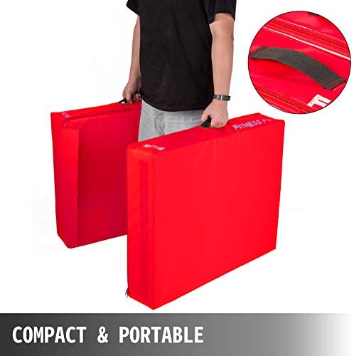 Happybuy 10 inch Thickness Fitness Crash Pad, Max Capacity 880LBS Barbell Crash Cushion Pads, High-Density Foam Filler Weightlifting Protector Falling Pads, One Pair Cushioned Foam Mat for Olympic Weightlifting - Image 7