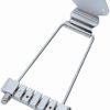 Greenten Chrome 6 String Archtop Trapeze Tailpiece Bridge and Archtop Jazz Guitar Bridge Rosewood Chrome Hardware - Image 2