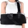 Solmyr Arm Sling with Ergonomic Design for Broken Fractured Arm Elbow Wrist, Split Strap and Waistband, Adjustable Shoulder Strap, Universal for Left and Right Arms(L) - Image 3